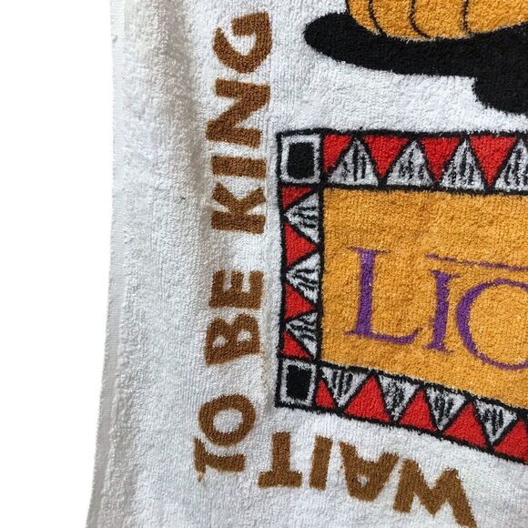 VINTAGE beach towel THE LION KING * VINTAGE 90s - Picture 6 of 9